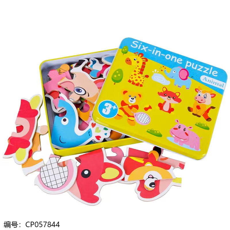 6-in-1 animal style puzzle toy-607