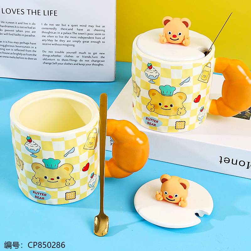 710 bread bear ceramic cup
