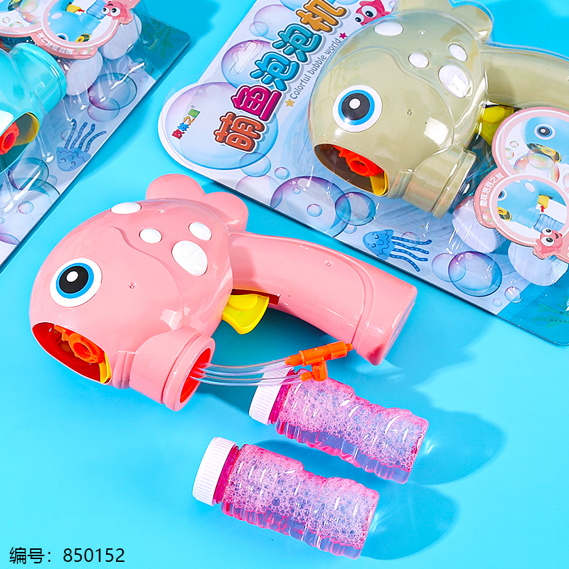 Cute Fish Bubble Gun Display Card Toy 6601