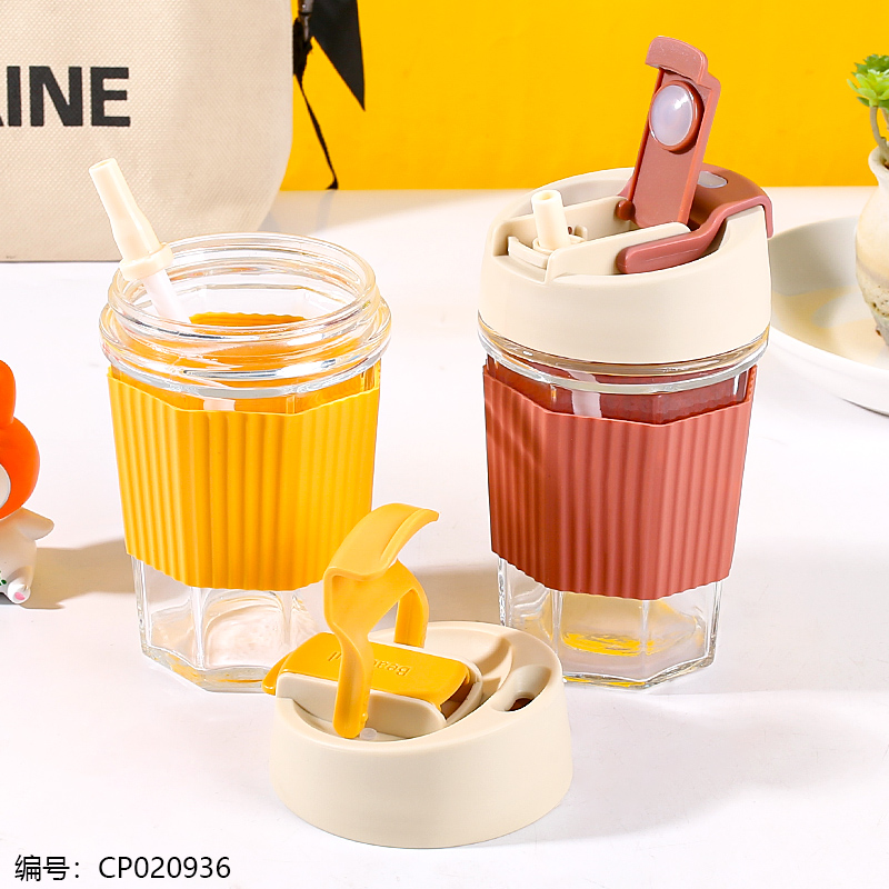 Octagonal glass cup-SY-143