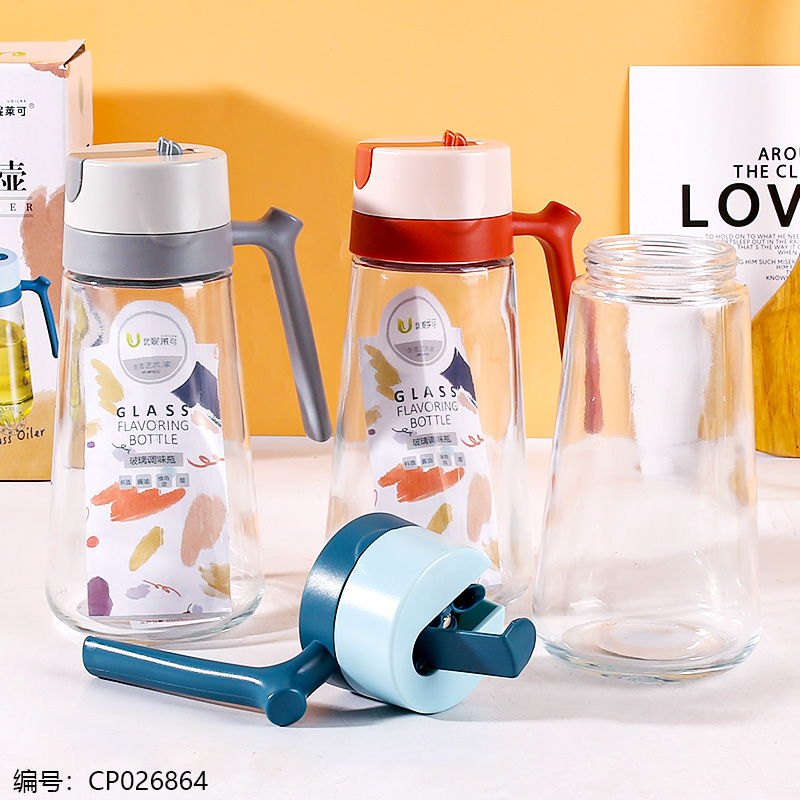 2072 Automatic Open Glass Oil Pot