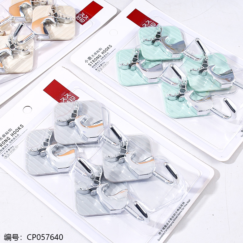 2136-1 four pack non-marking sticky hooks