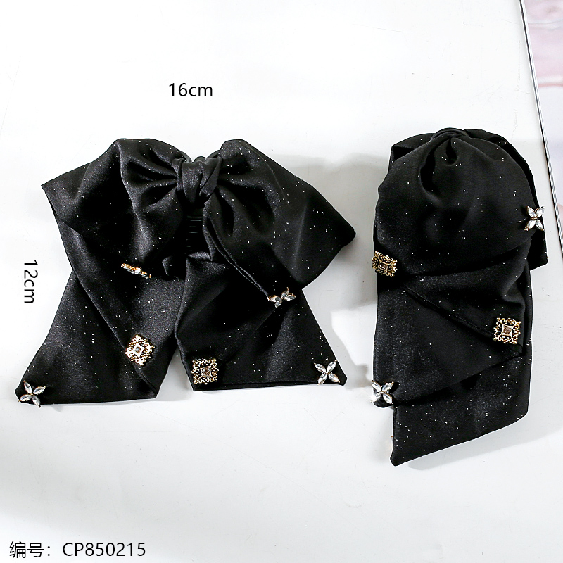 Silk hot stamping braid claw clip 12pcs