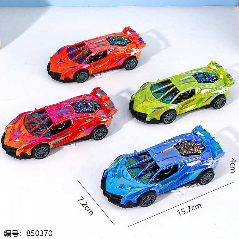 HY-12 Drift Neon Inertia Race Car Toy (1 x 8)
