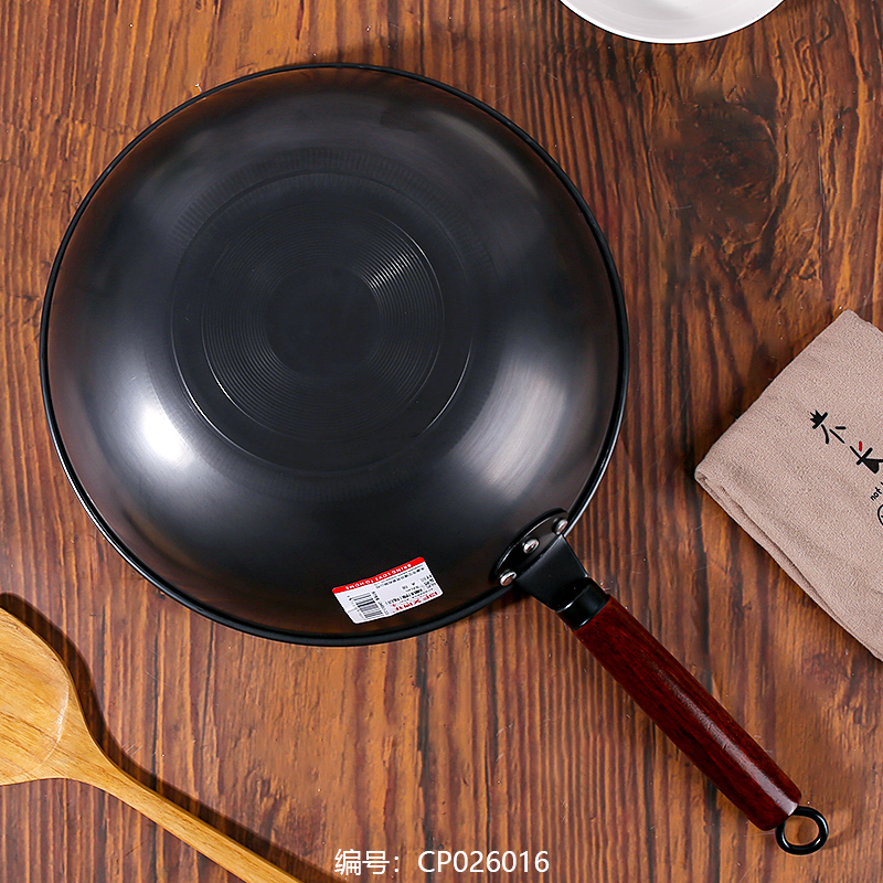 32 Iron Ion Wooden Handle Frying Pan / No Handle on Both Sides