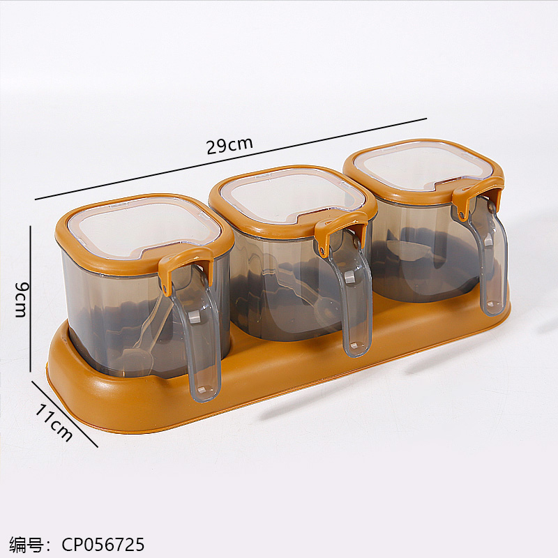 433 Three -compartment Seasoning Container