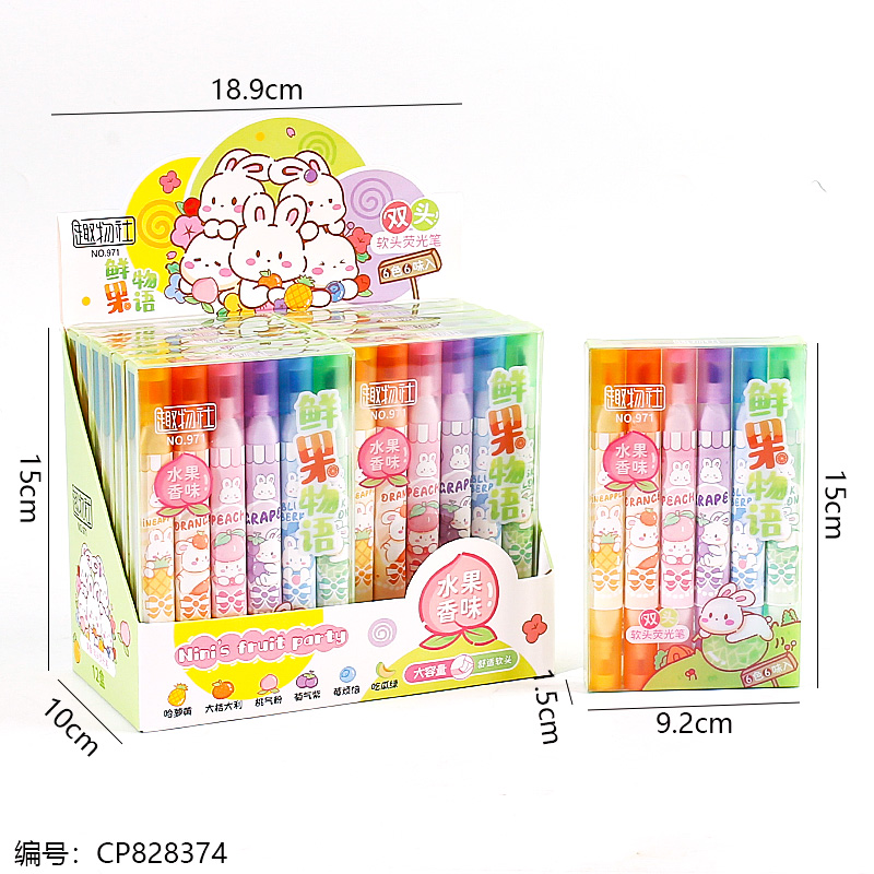 971-6 Fruit Flavor Highlighter 1 x 12