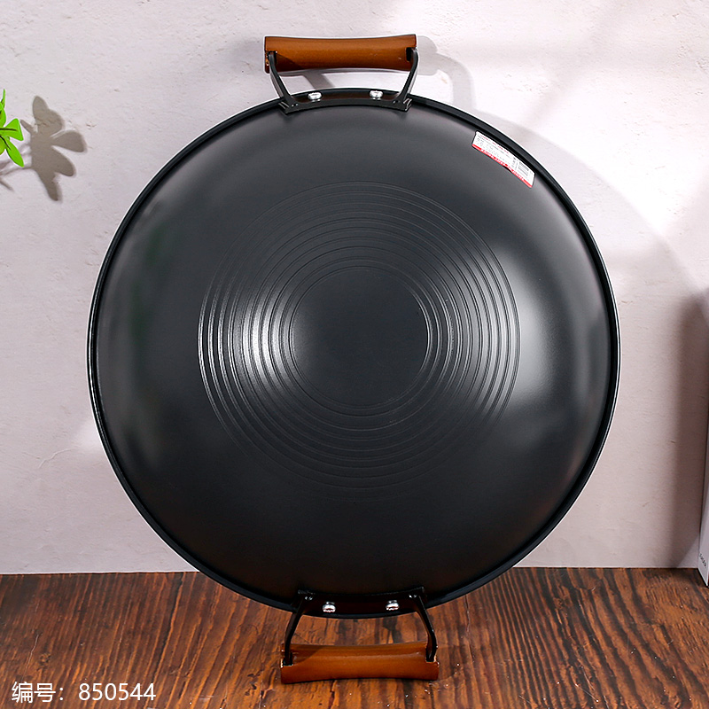 36# Double-Sided Inorganic Ceramic Wok with Double Handles