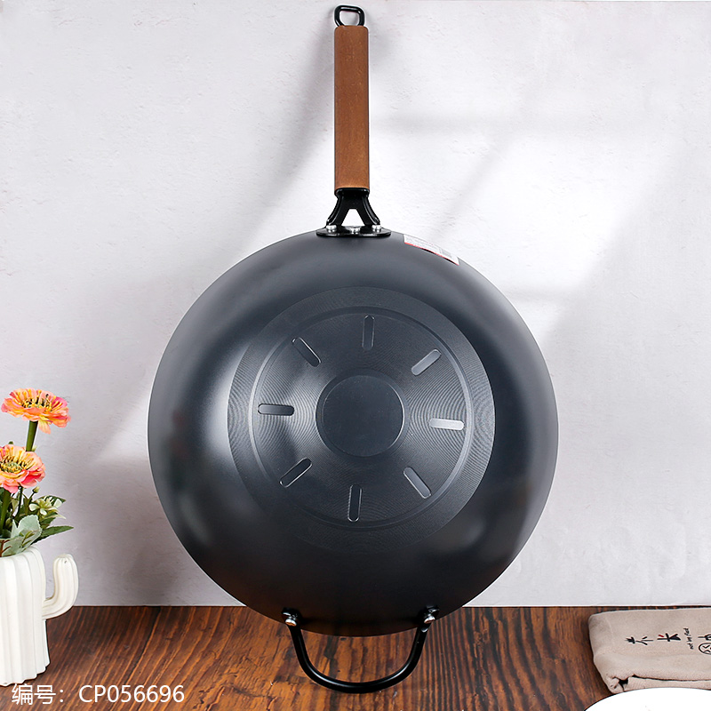 Abbotfi 34 Composite Nitride Frying Wok with Ears