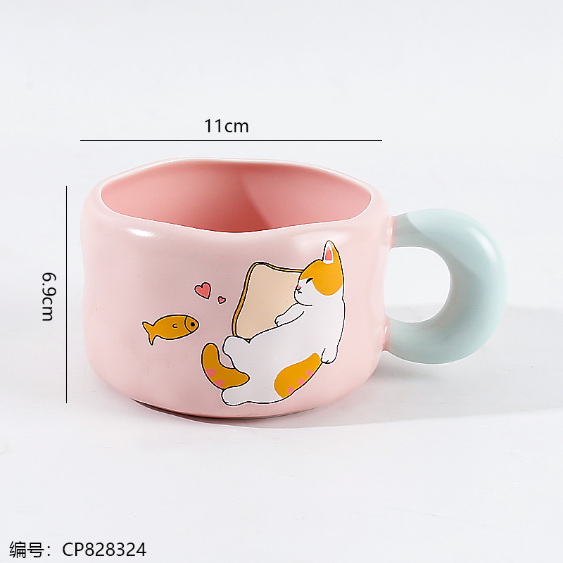 689 Bread Cat Ceramic Mug