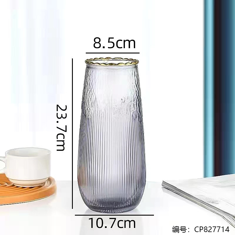 24Golden Lace Colorful Vase