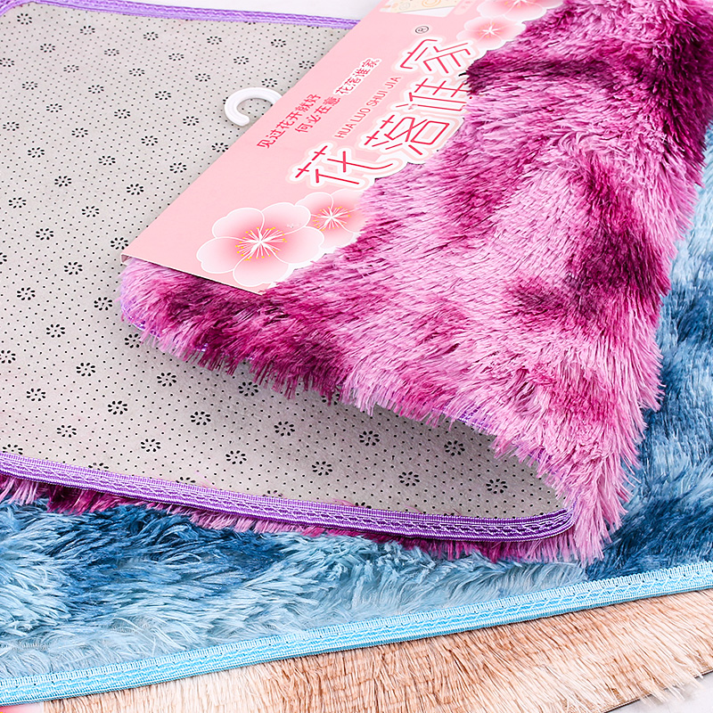 50 x 80 Silk Wool Door Mat / Floral Card
