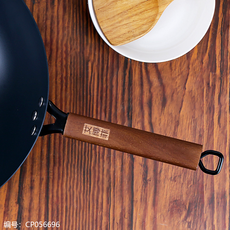 Abbotfi 34 Composite Nitride Frying Wok with Ears