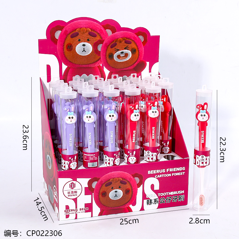 CKT-834 Strawberry Rabbit Toothbrush/24