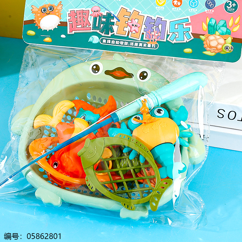 Fishing toy with bag-152