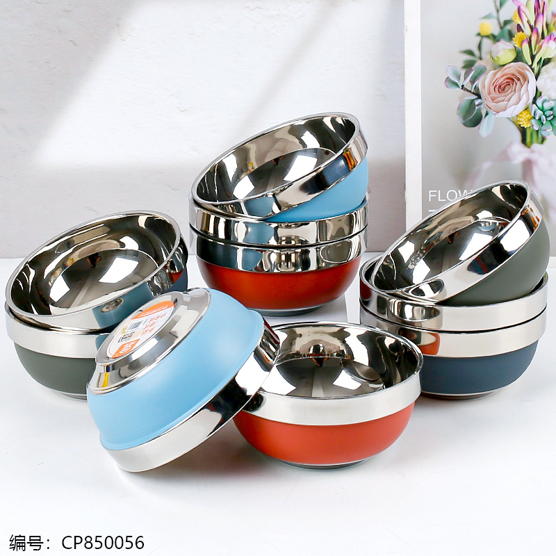 Multi-color 13cm white gold bowl 304