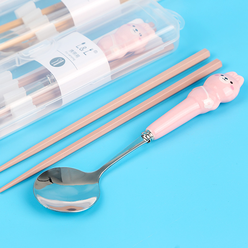 5079 Alloy Chopsticks & Spoon Tableware Set
