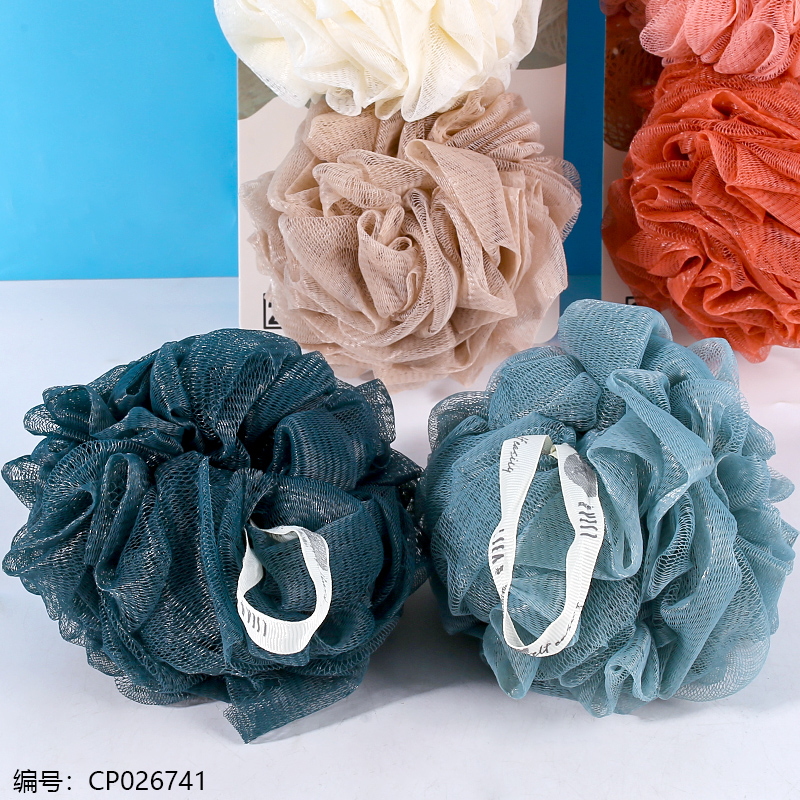 0861 Two-color shower sponge (set of two)