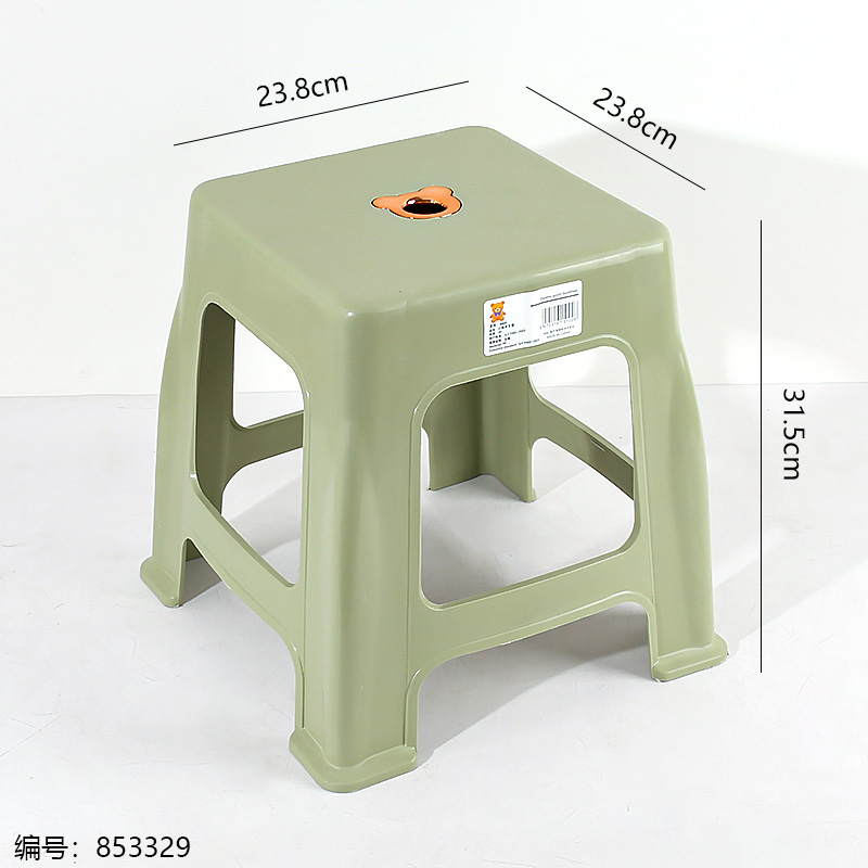 9604 Bear Medium Square Stool