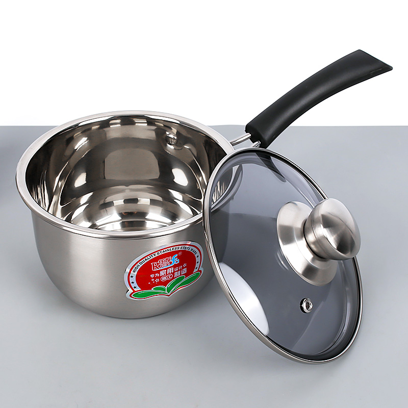 16cm Composite Steel Single Handle Milk Pan