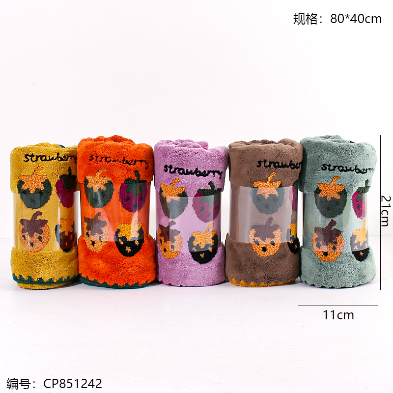 1273 Coral velvet quick-drying towel 1 x 5