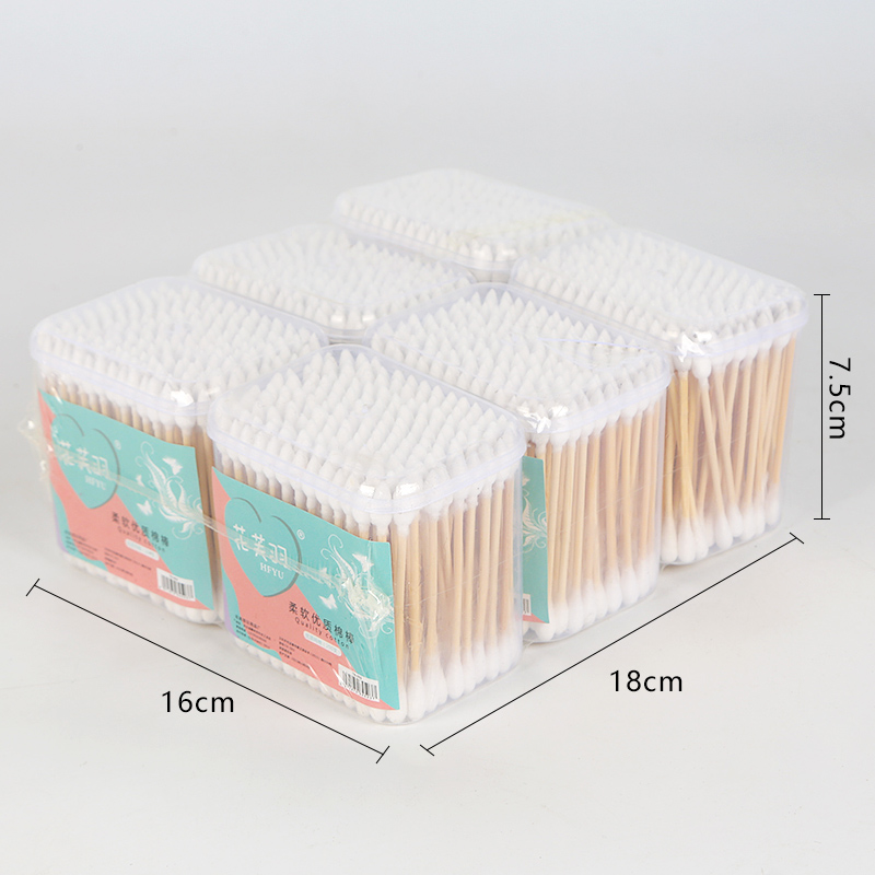 503 Pink Label 6 Square Box Cotton Swabs