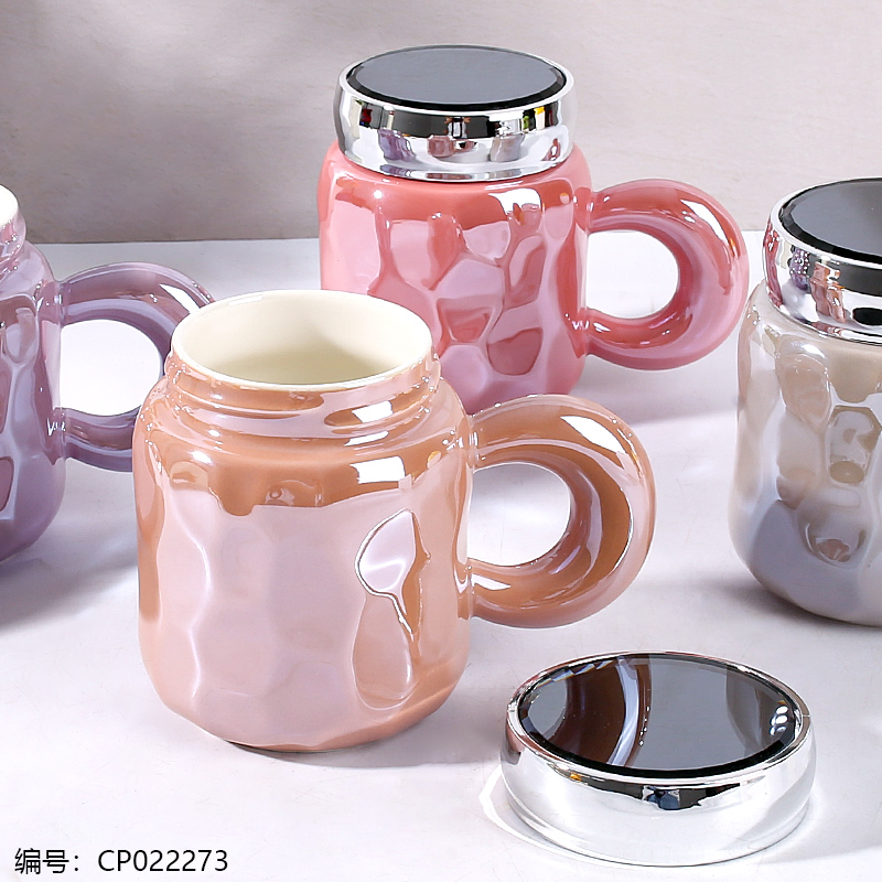 654 Ceramic Mug with Pearlized Glaze