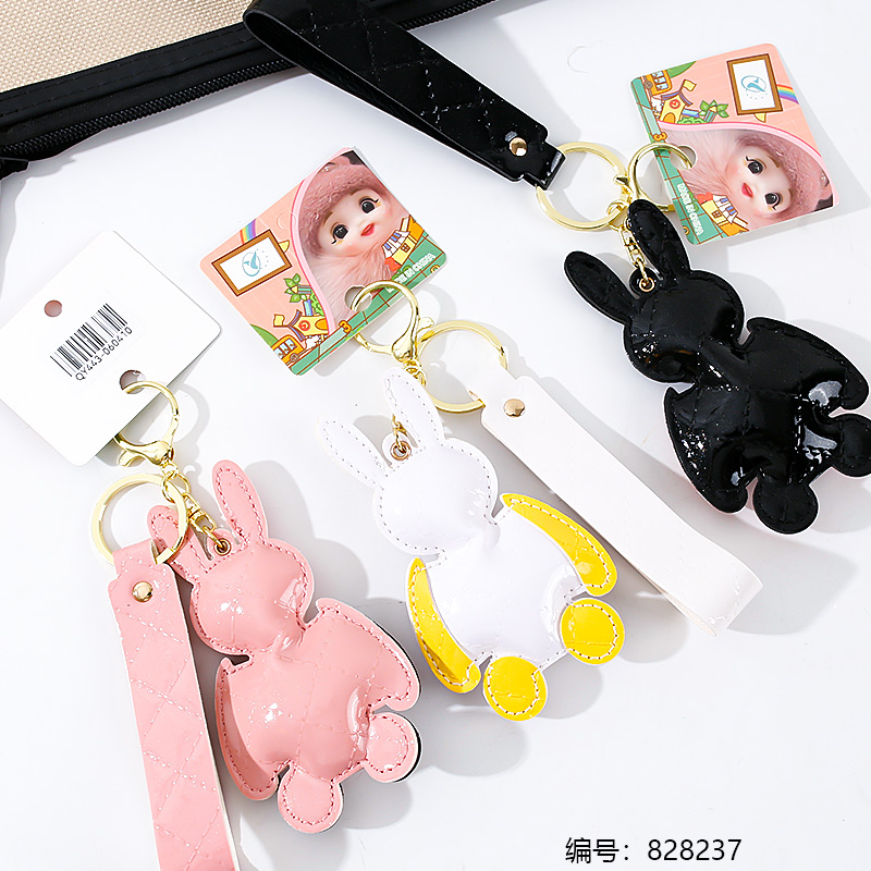 10 Rabbit Lipstick Pouch Pendant 1 x 12