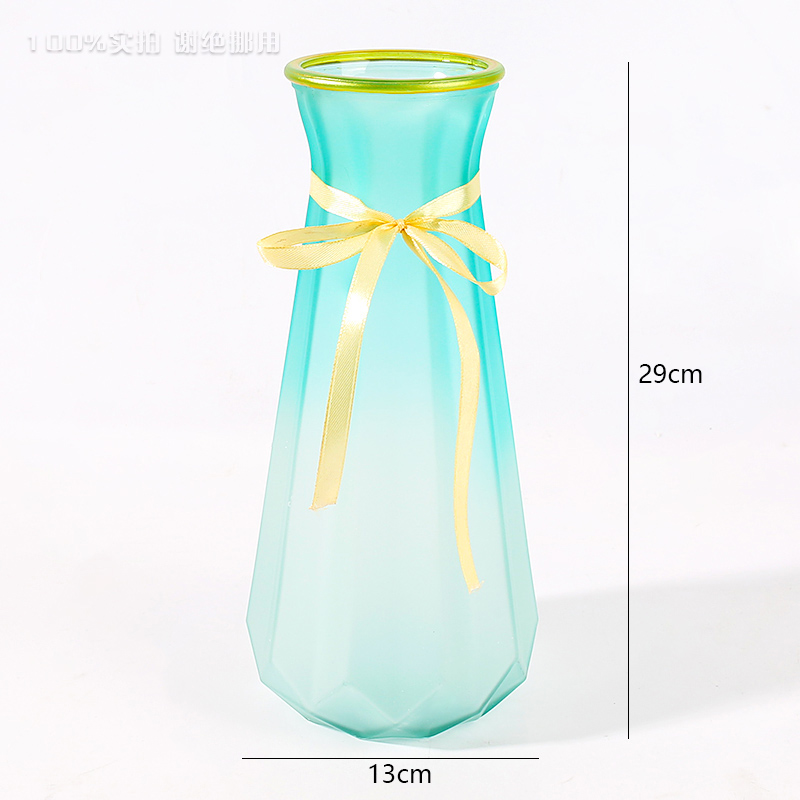 Gold Rim Decor Vase-4 Colors Random-2136