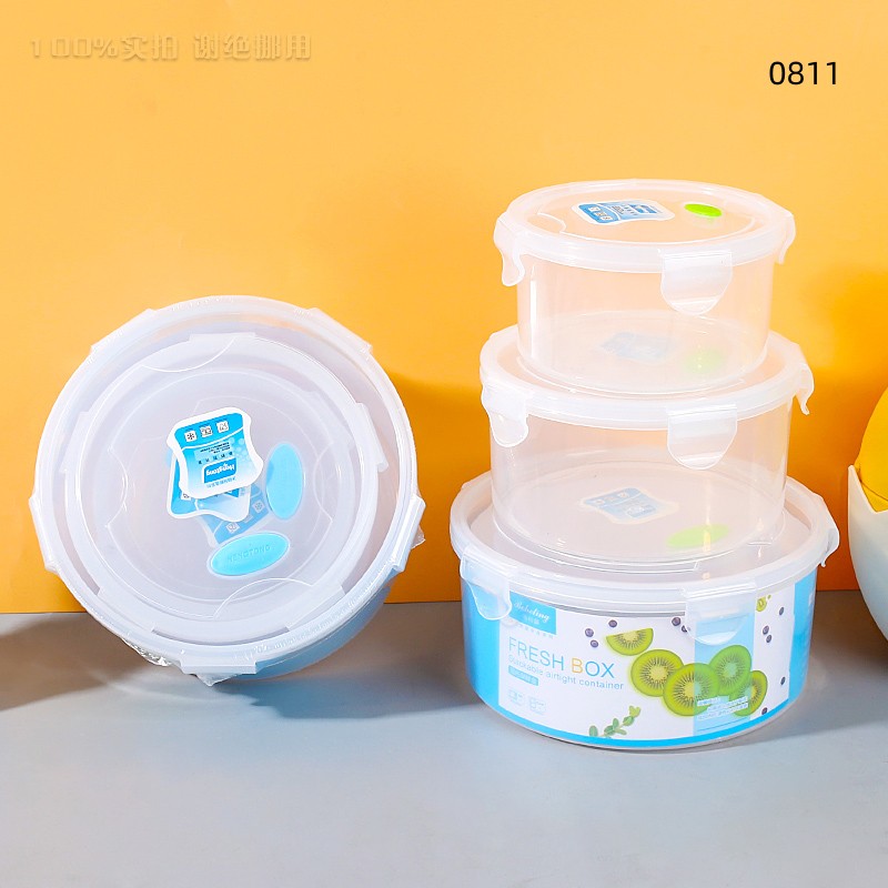 Round fresh-keeping box 3pcs set-0811