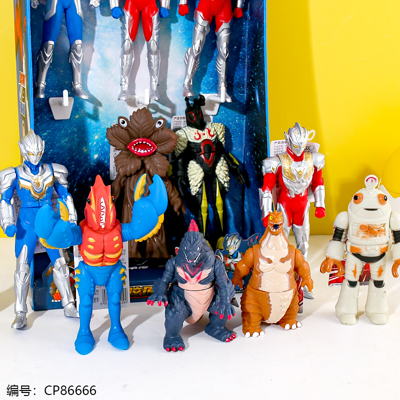 888-19 God of War VS Monster Soft Rubber Prototype Toy