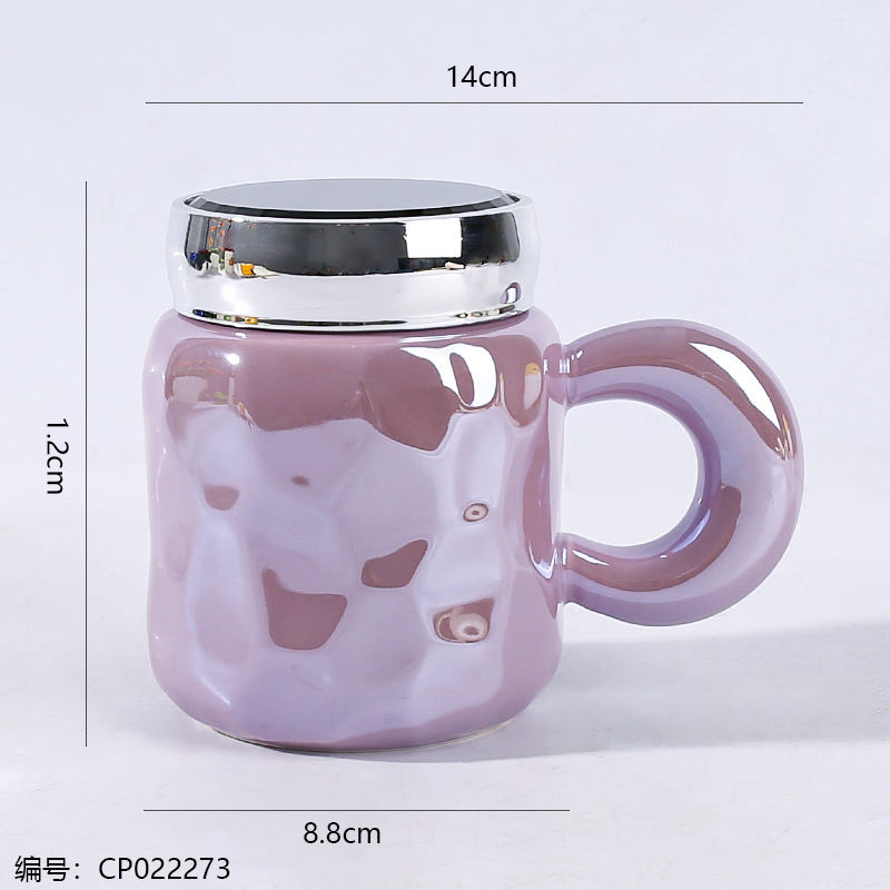 654 Ceramic Mug with Pearlized Glaze