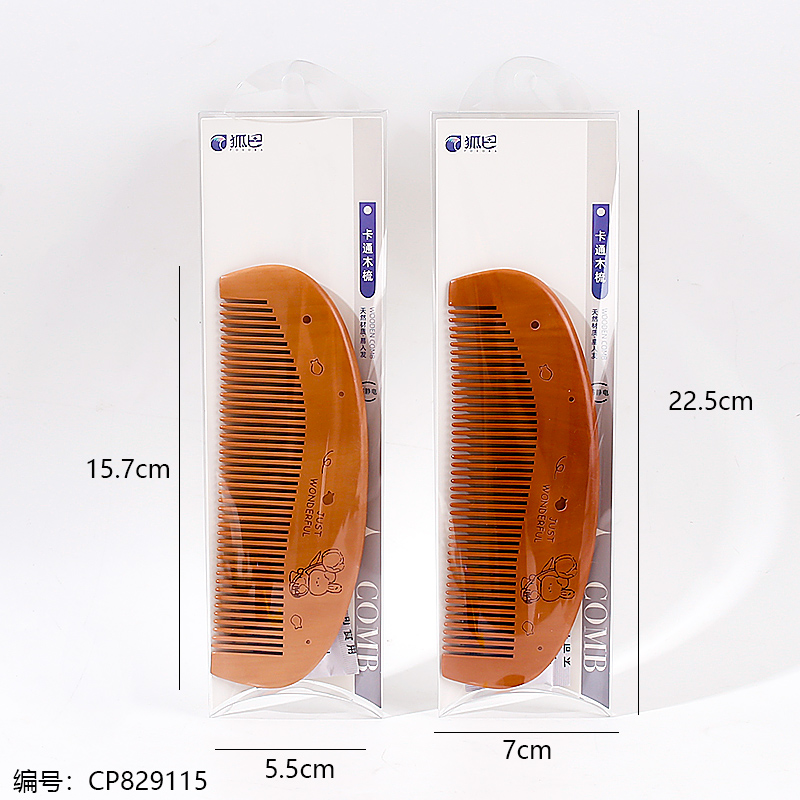 3102A Cartoon Wooden Comb1 x 12