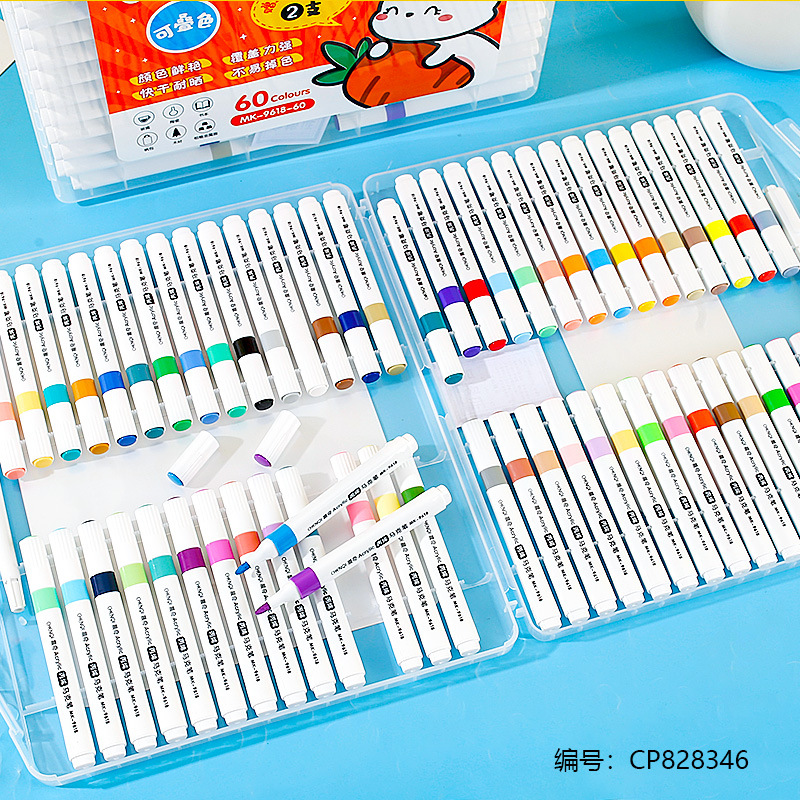 9618- 60 Color Acrylic Marker 1 x 8