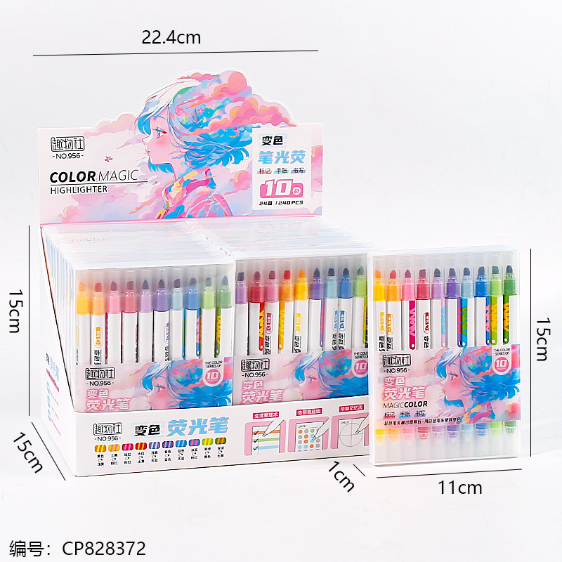 956-10 Color changing highlighter 1 x 24