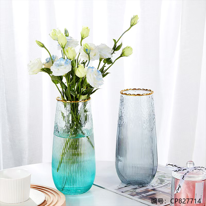 24Golden Lace Colorful Vase