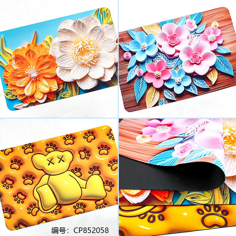 50 x 80 3D Large Brand Door Mat / Set