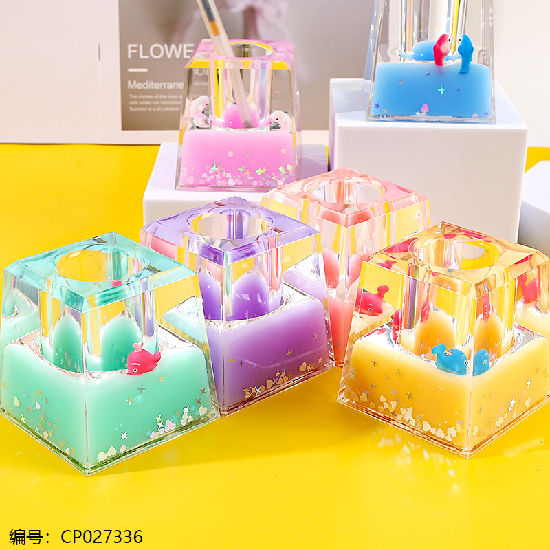 Floating cream pencil holder decoration-SY40
