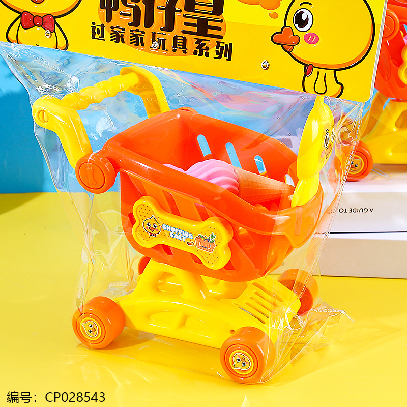Shopping cart toy with bag pack-919-89