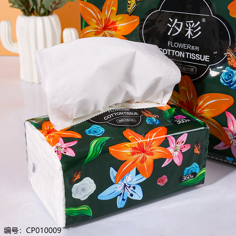 6 packs of facial tissue paper drawer
