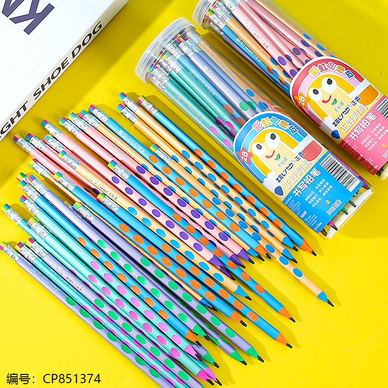 ZL448 Zhengzi colorful eraser and 2B pencil 1 x 8