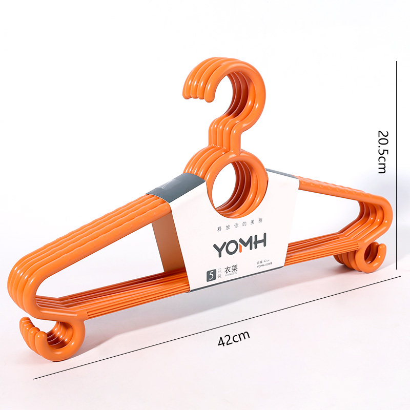 6081 Plastic Clothes Hanger 5pcs/handle