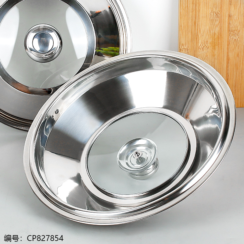 T-Type Non-Magnetic Visible Pot Lid 32cm