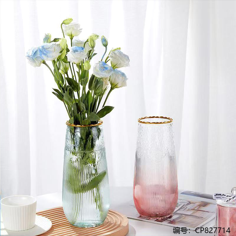 24Golden Lace Colorful Vase