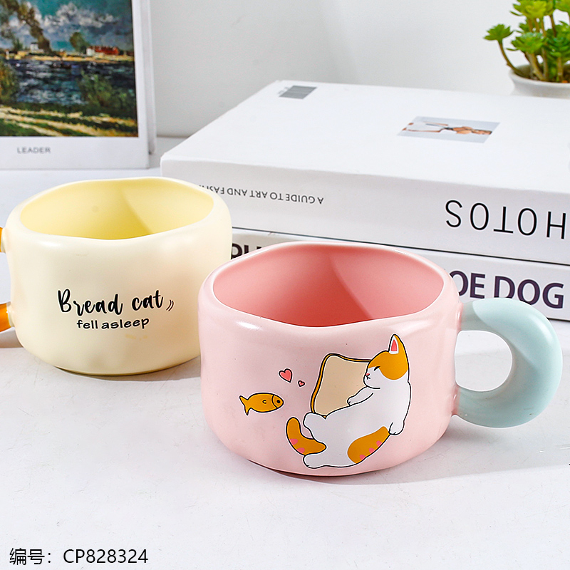 689 Bread Cat Ceramic Mug