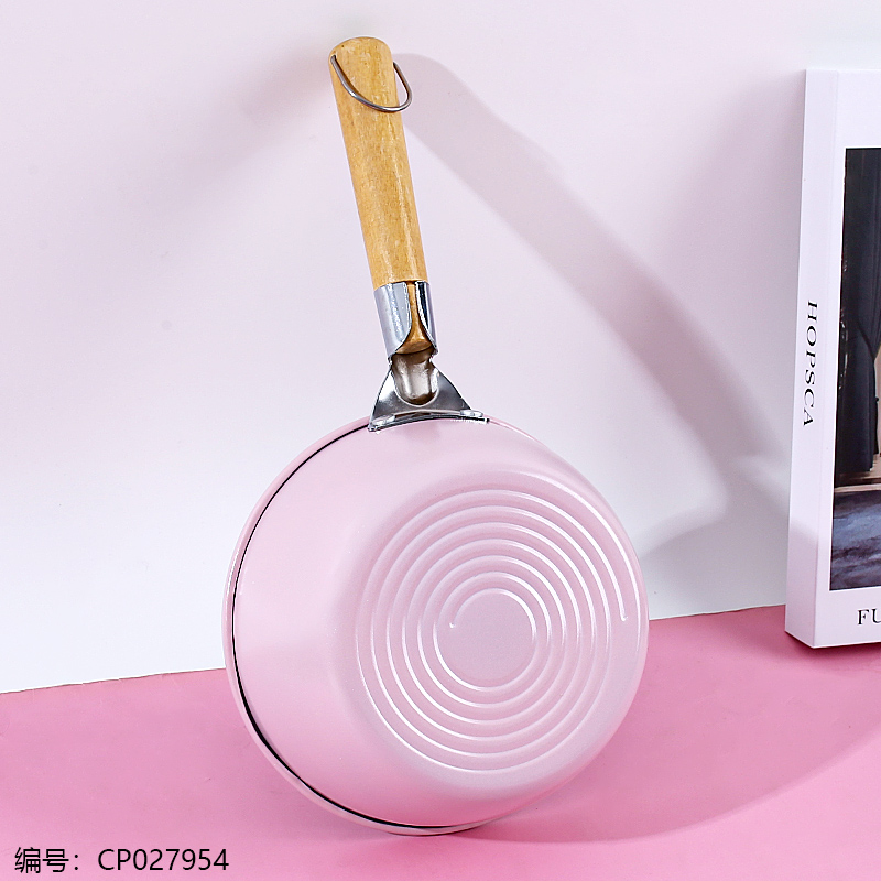 16cm Wooden Handle Milk Pan