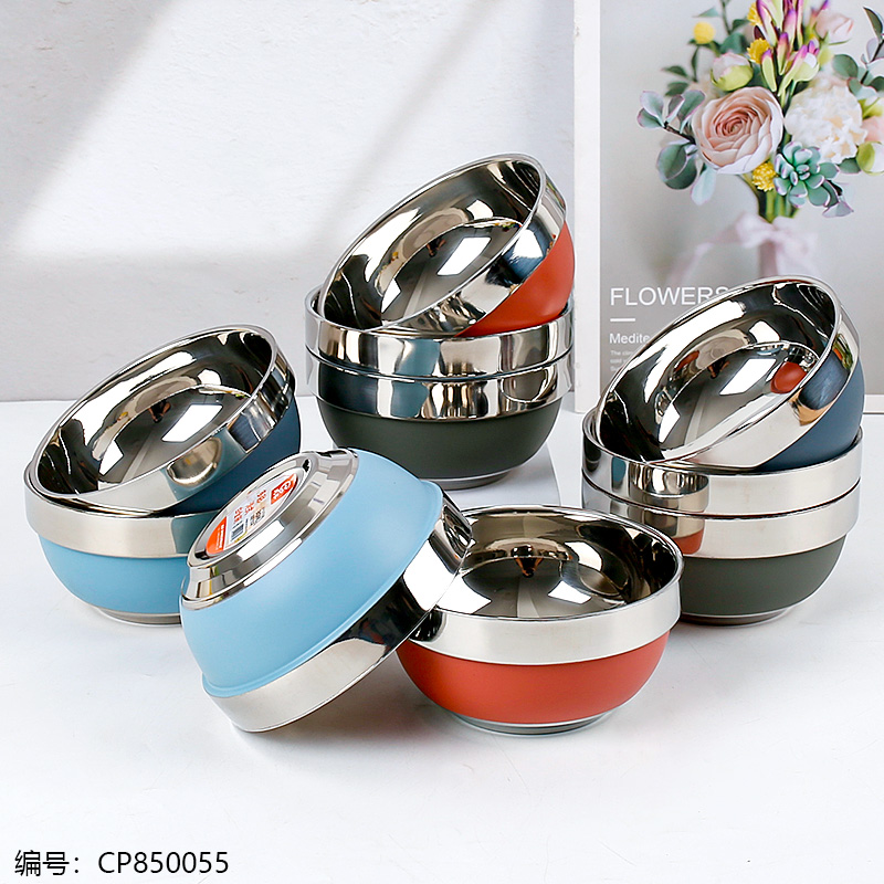 Colorful 12cm Hong Kong style Platinum Bowl (304)