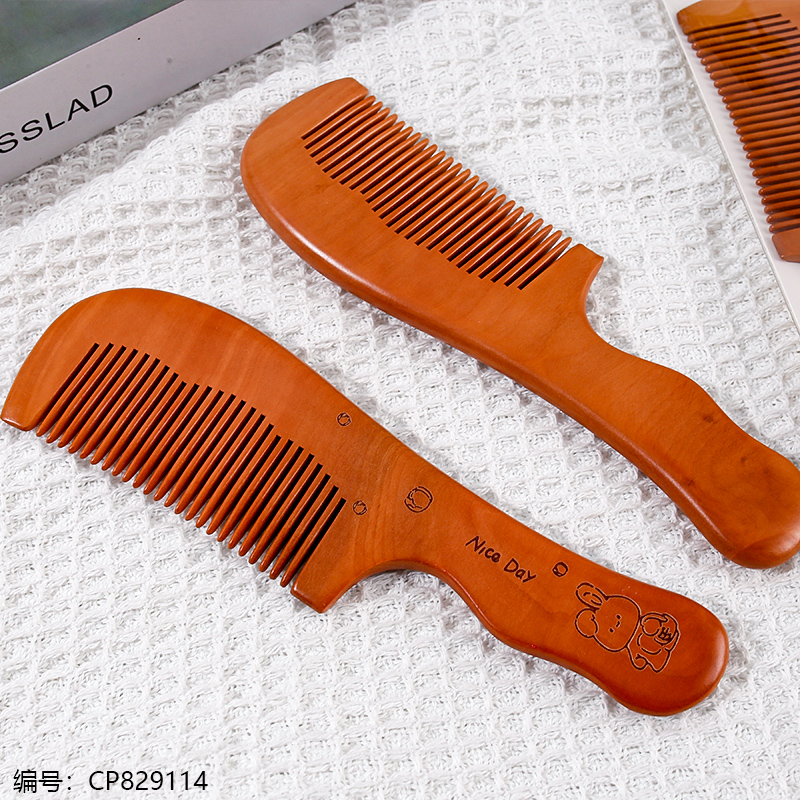 M3100A Cartoon Wooden Comb1 x 12